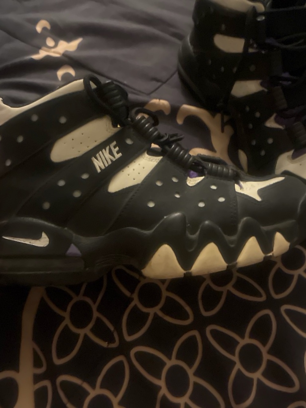 Nike Kids' Black and White Polka-Dot High-Top Sneakers